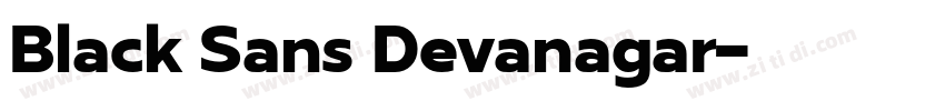 Black Sans Devanagar字体转换